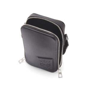 Vertical Leather Purse With Zipper - Green
